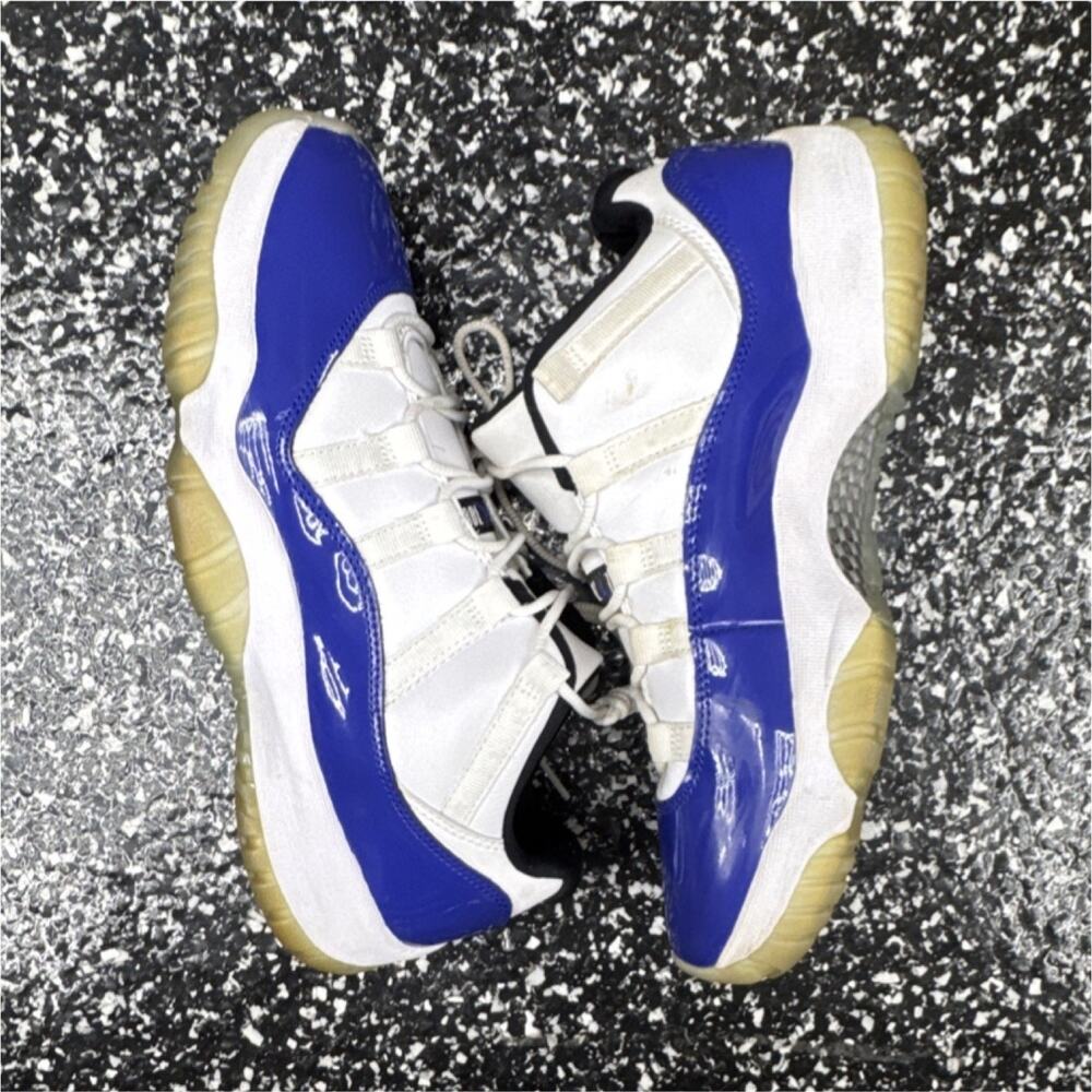Jordan Air Jordan 11 Low Concord Sketch White/Black/Blue Sneakers AH7860-100